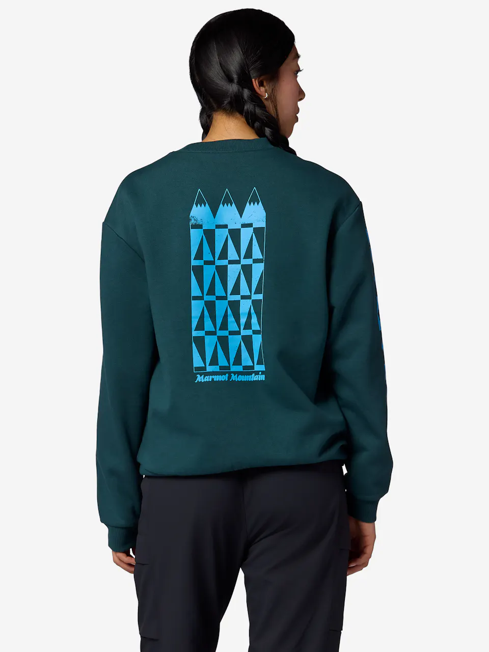 Wm's Mountain Geo Crew Sweatshirt