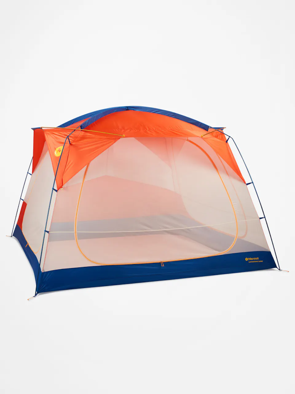 pitched tent