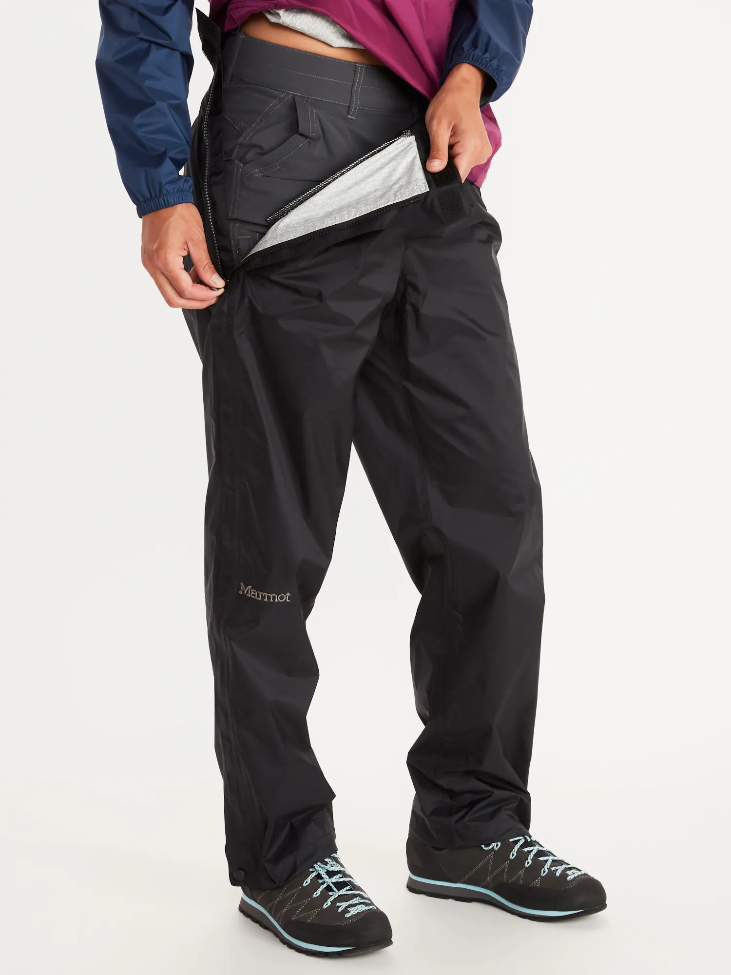 Marmot Women's PreCip® Eco Full-Zip Pants - Short (Fall 2025) in Black