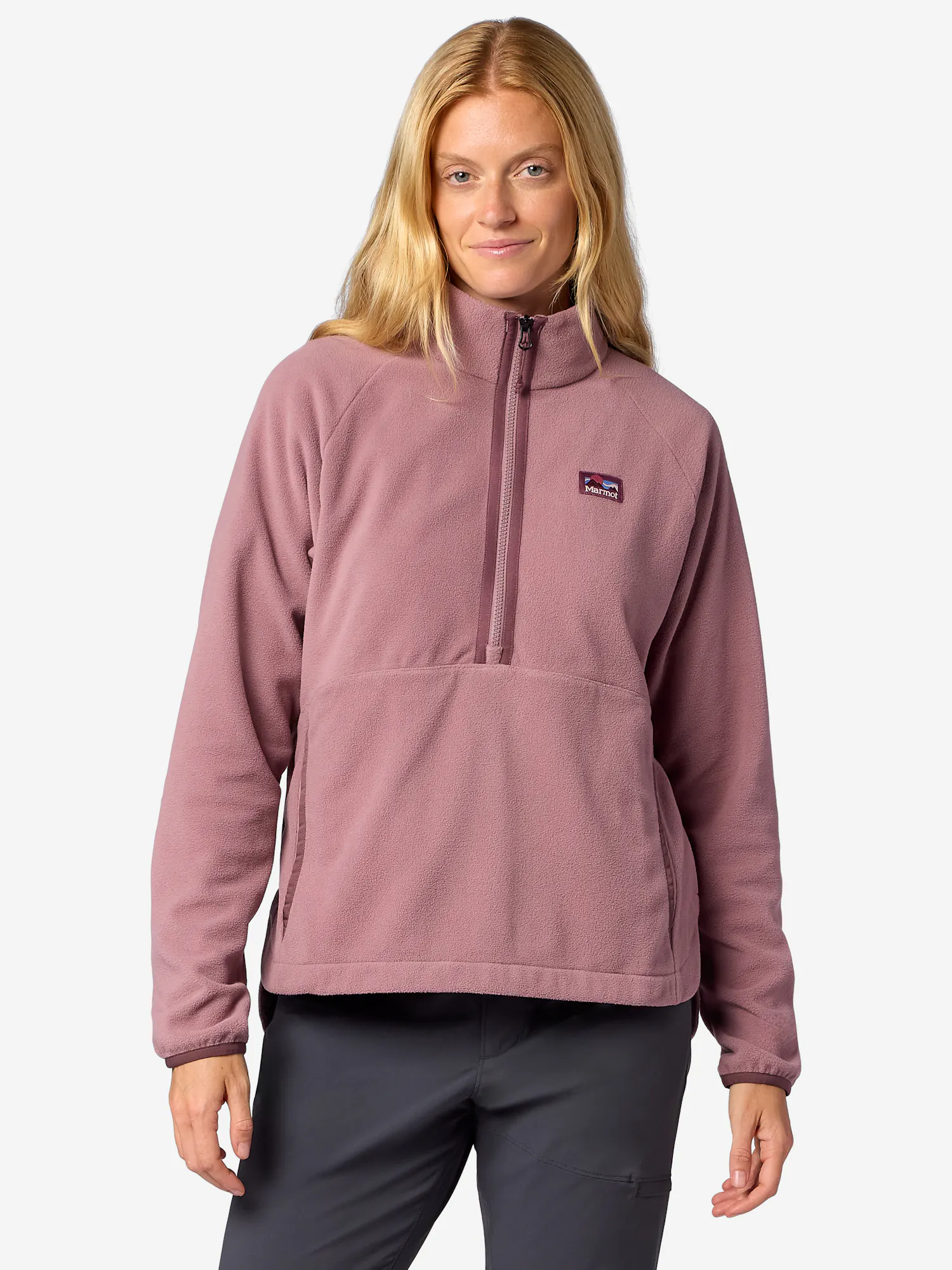Marmot Women's Upward Fleece Half-Zip Pullover (Spring 2026) in Light Mauve
