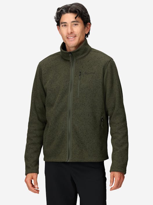 Men's Drop Line Sweater Fleece Full-Zip Jacket