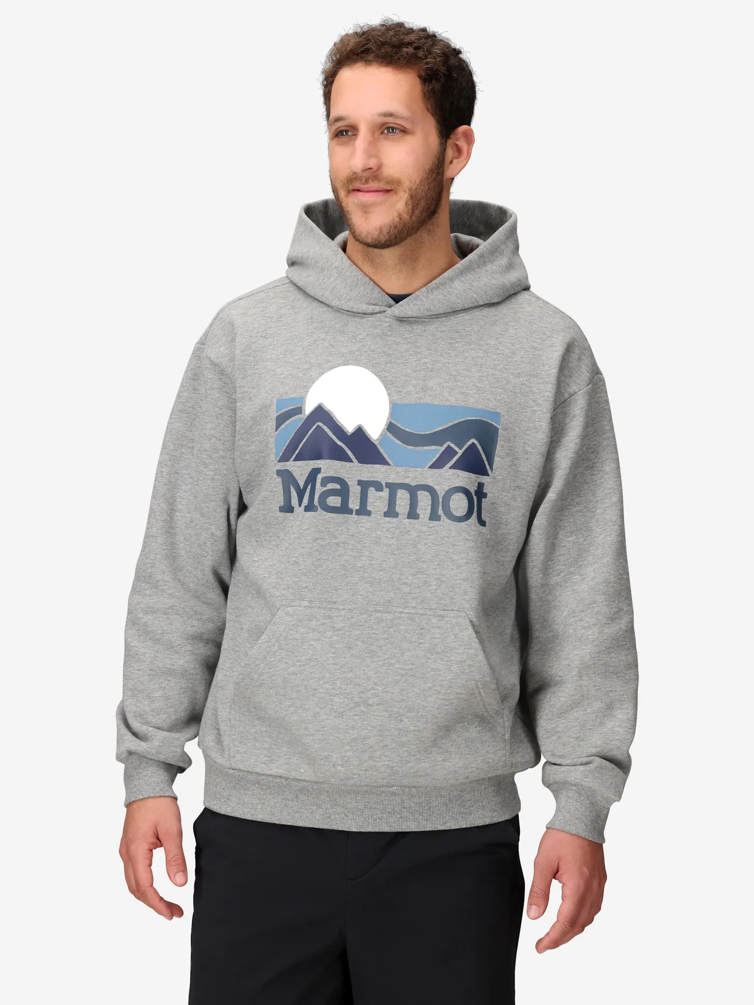 Marmot Coastal Hoodie (Fall 2025) Shirt in Grey Heather | Cotton