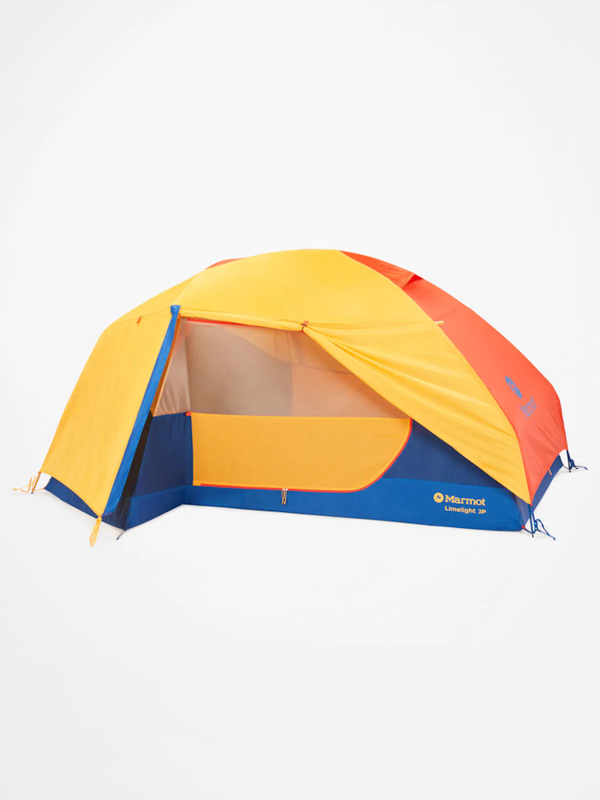 Marmot limelight 3 person tent with rain fly tied back