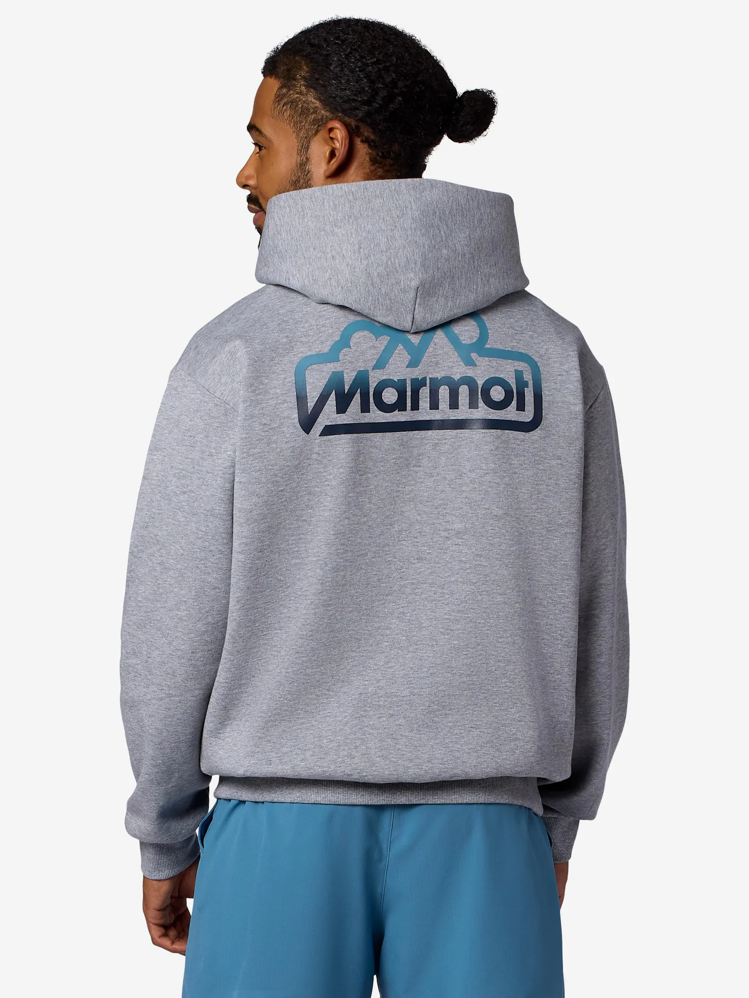 Marmot Men's For Life Hoodie Shirt in Grey Heather
