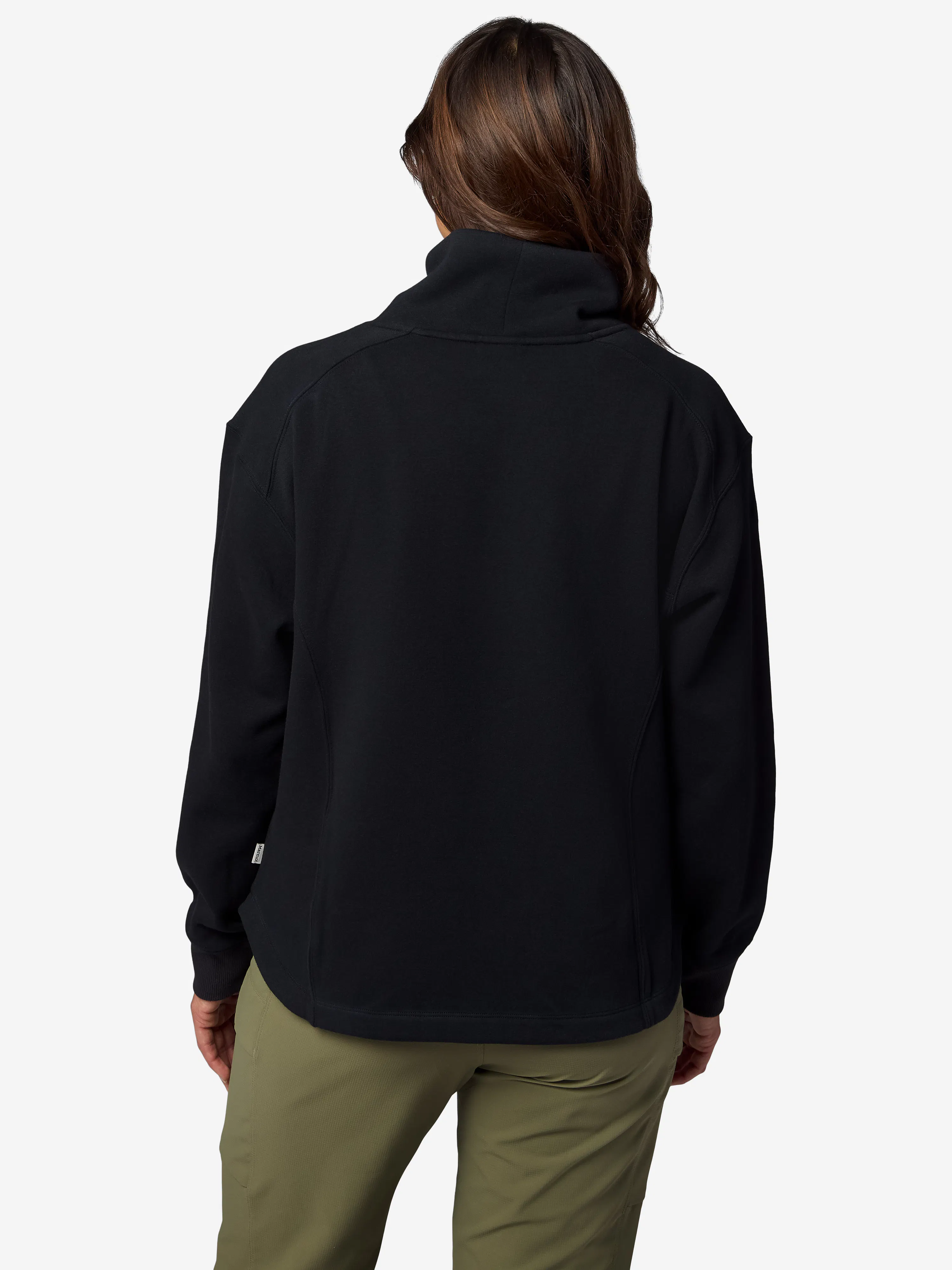 Women's Long-Sleeve Hideaway Plush Funnel Neck