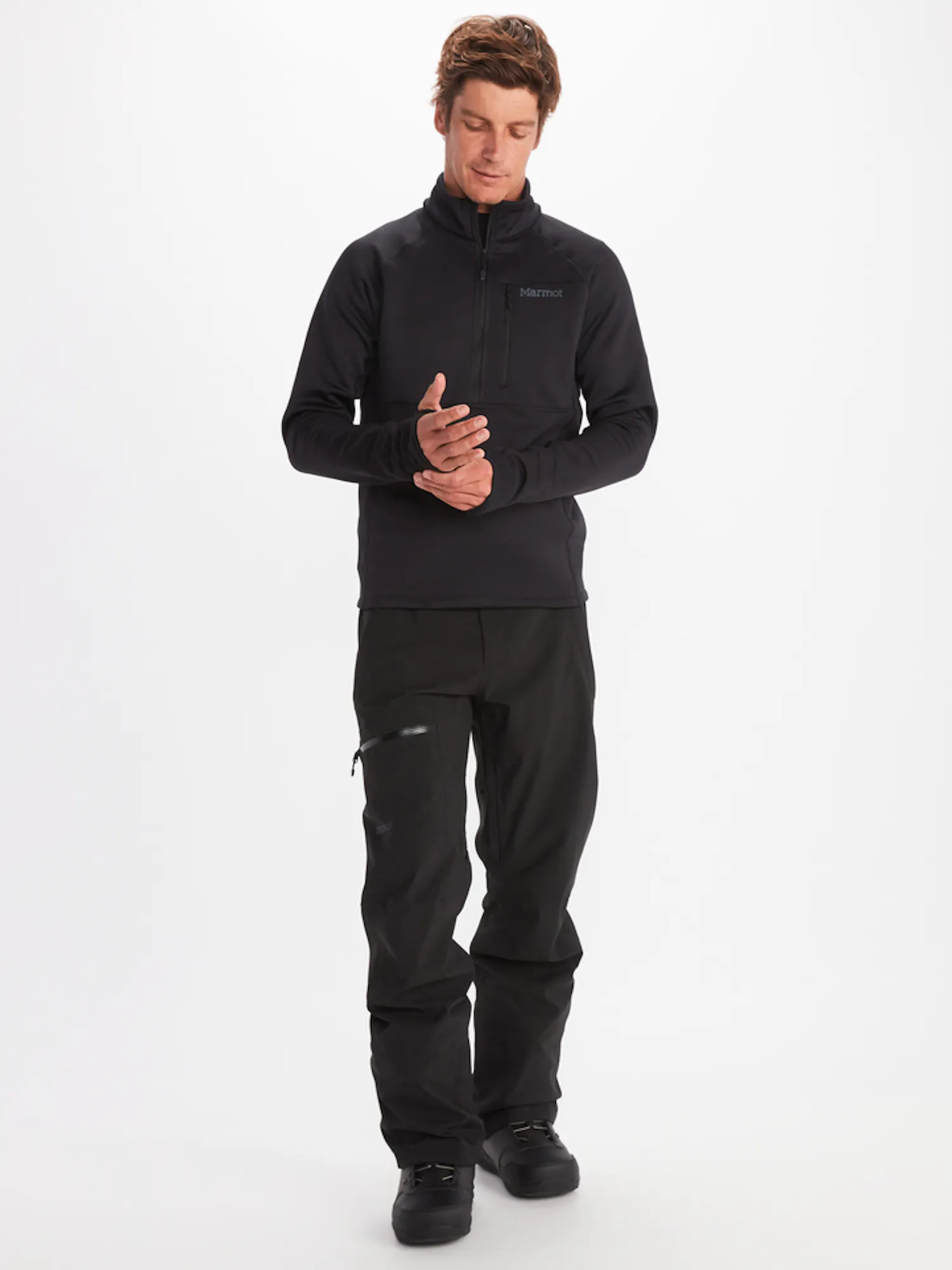 Marmot Men's Olden Polartec®1/2-Zip Jacket in Black