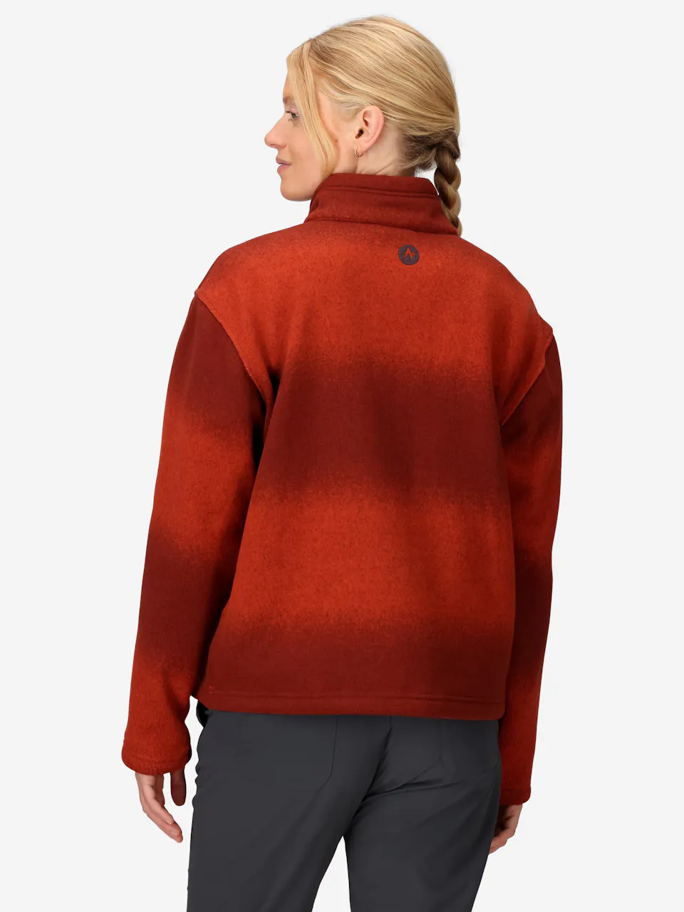 Wm's Heavyweight Drop Line Printed 1/2 Zip