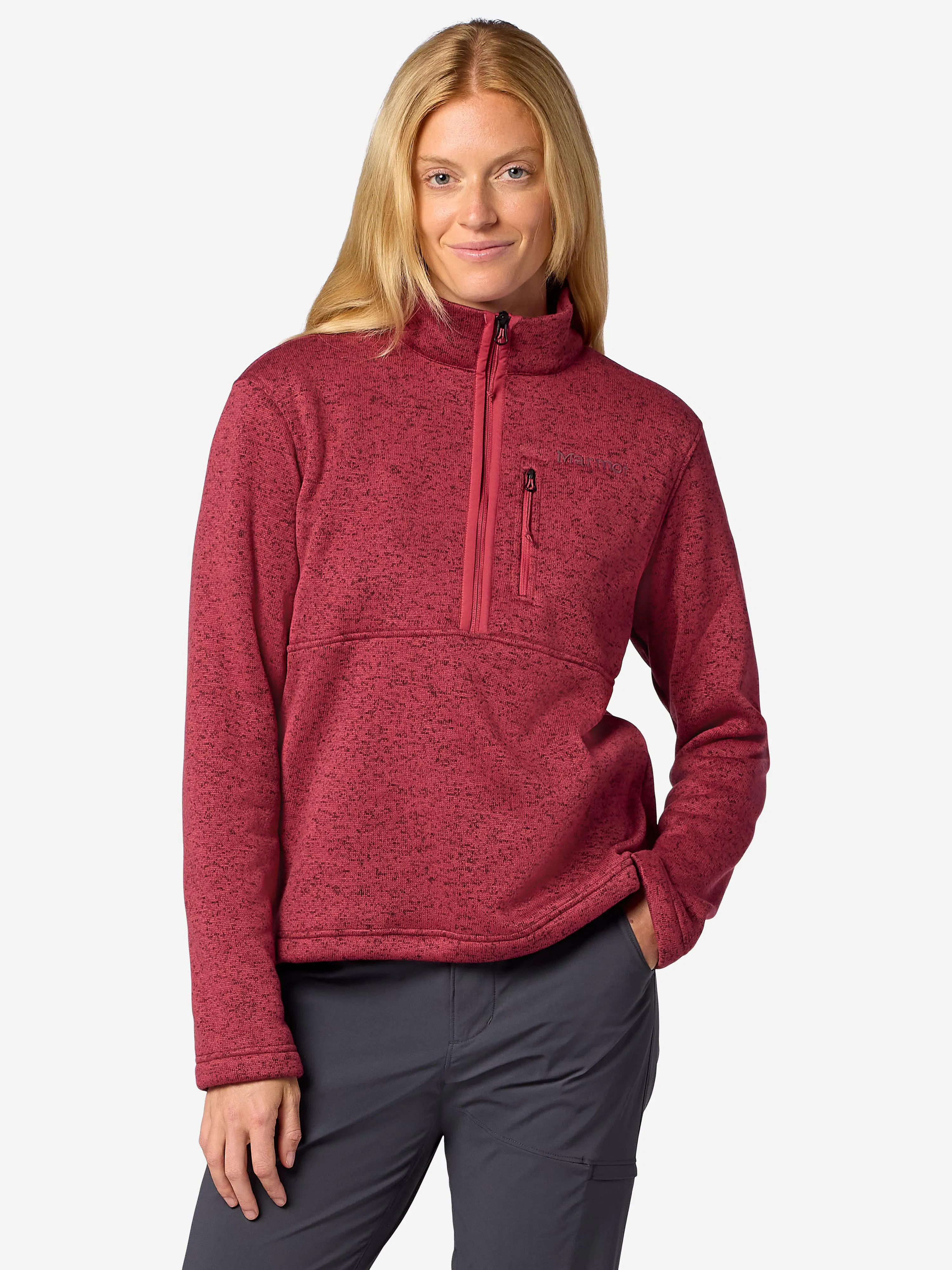 Women's Drop Line Sweater Fleece Half-Zip