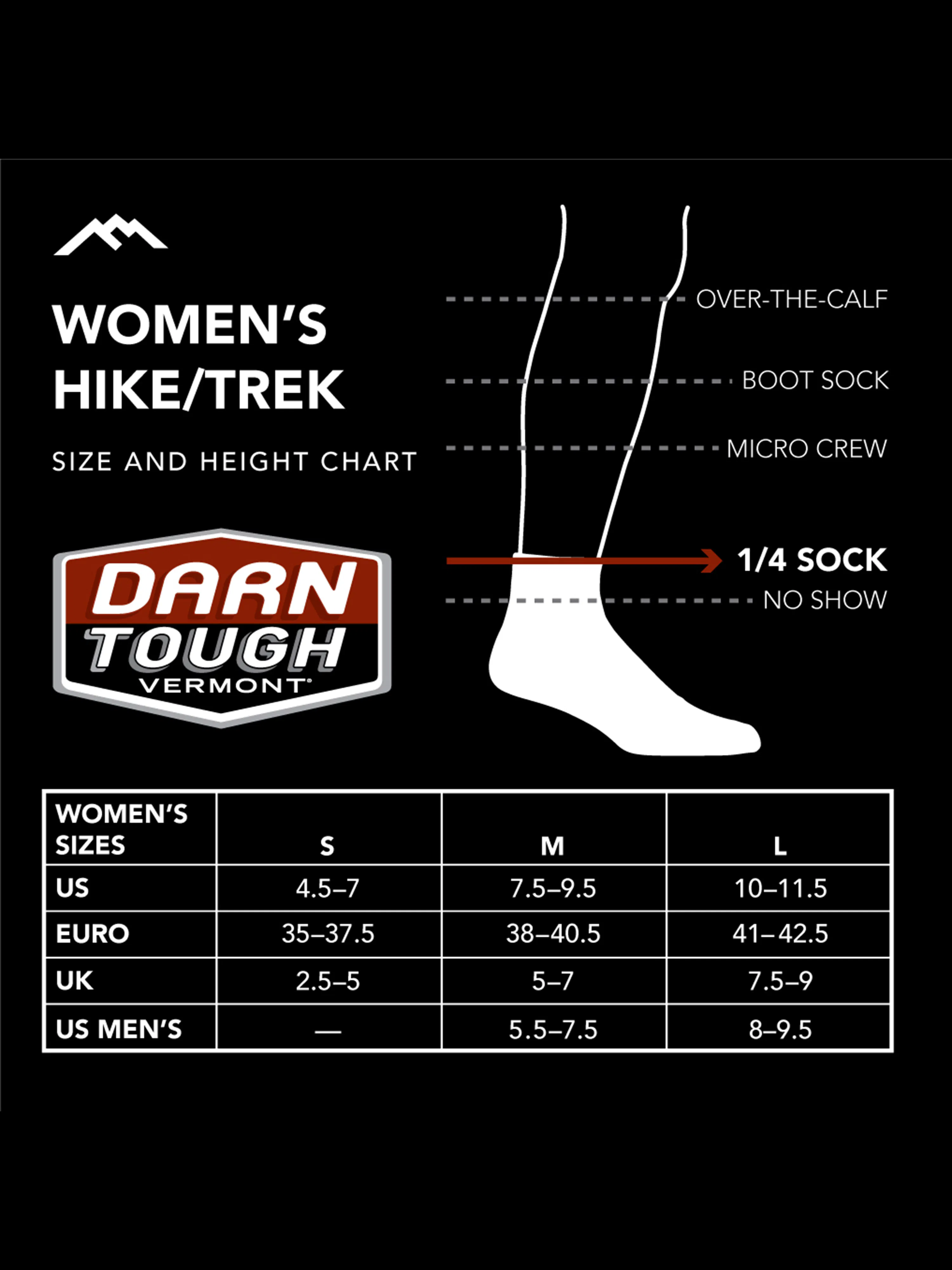Women's Hiker 1/4 Midweight with Cushion Hiking Socks