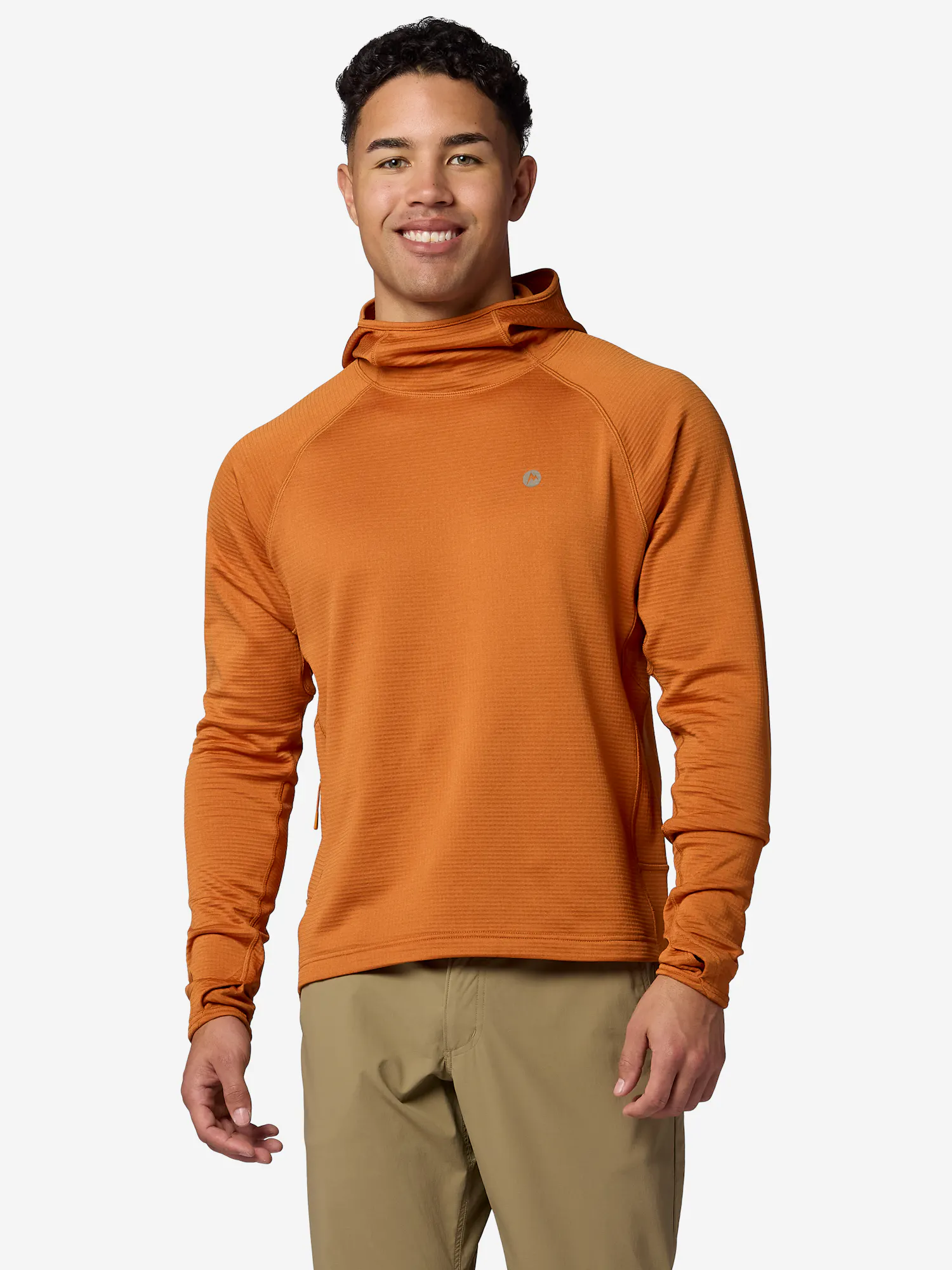 Marmot Men's Dias Ridge Hoodie Shirt in Dark Spice