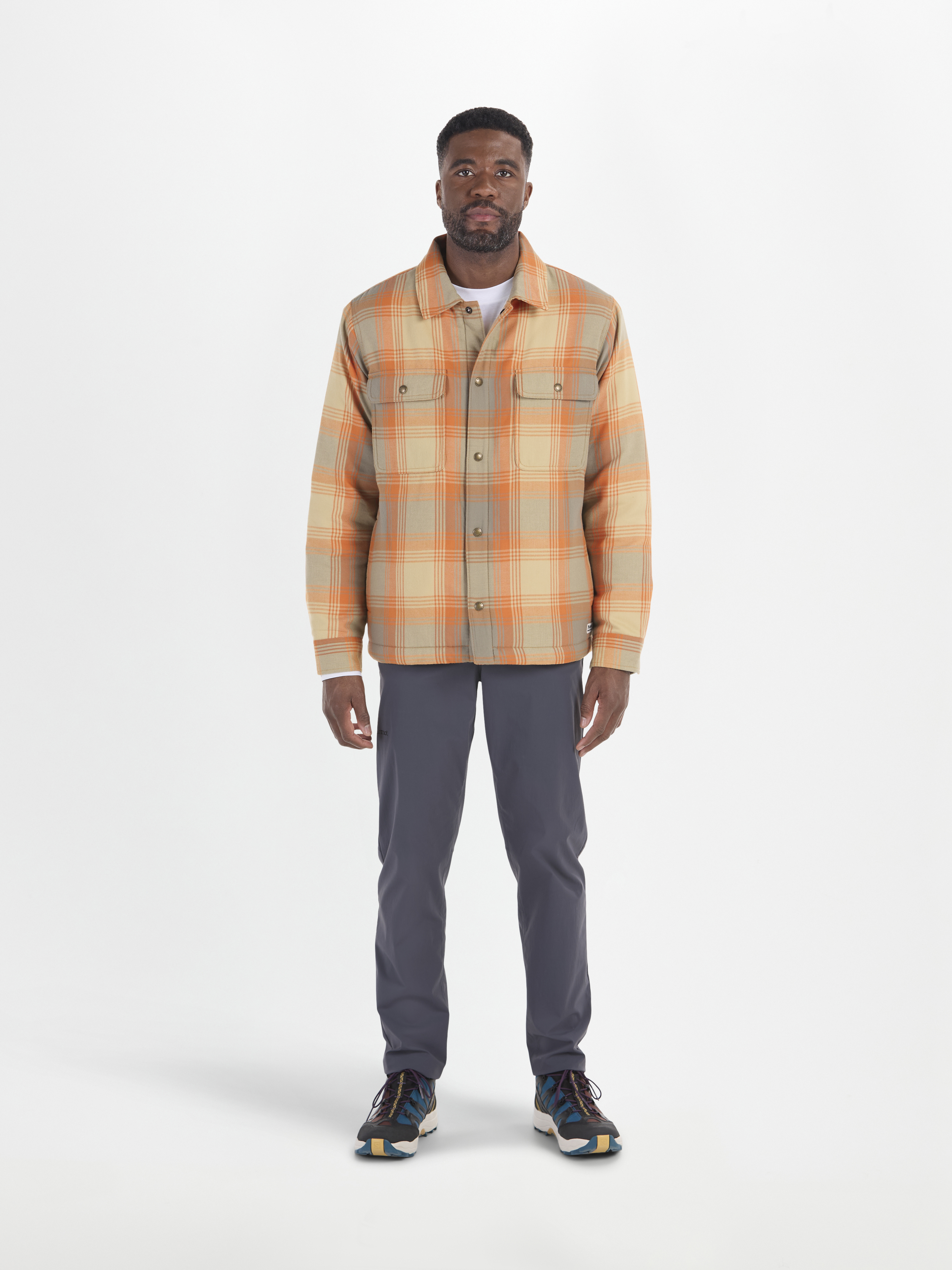 Men's Ridgefield Sherpa-Lined Flannel Shirt Jacket | Marmot