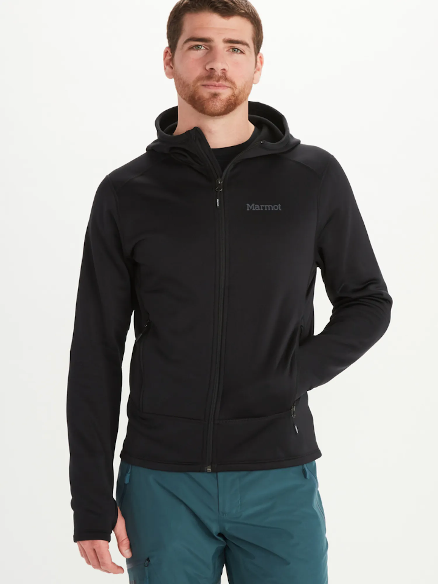 Marmot Men's Olden Polartec® Hoody in Black | Fleece