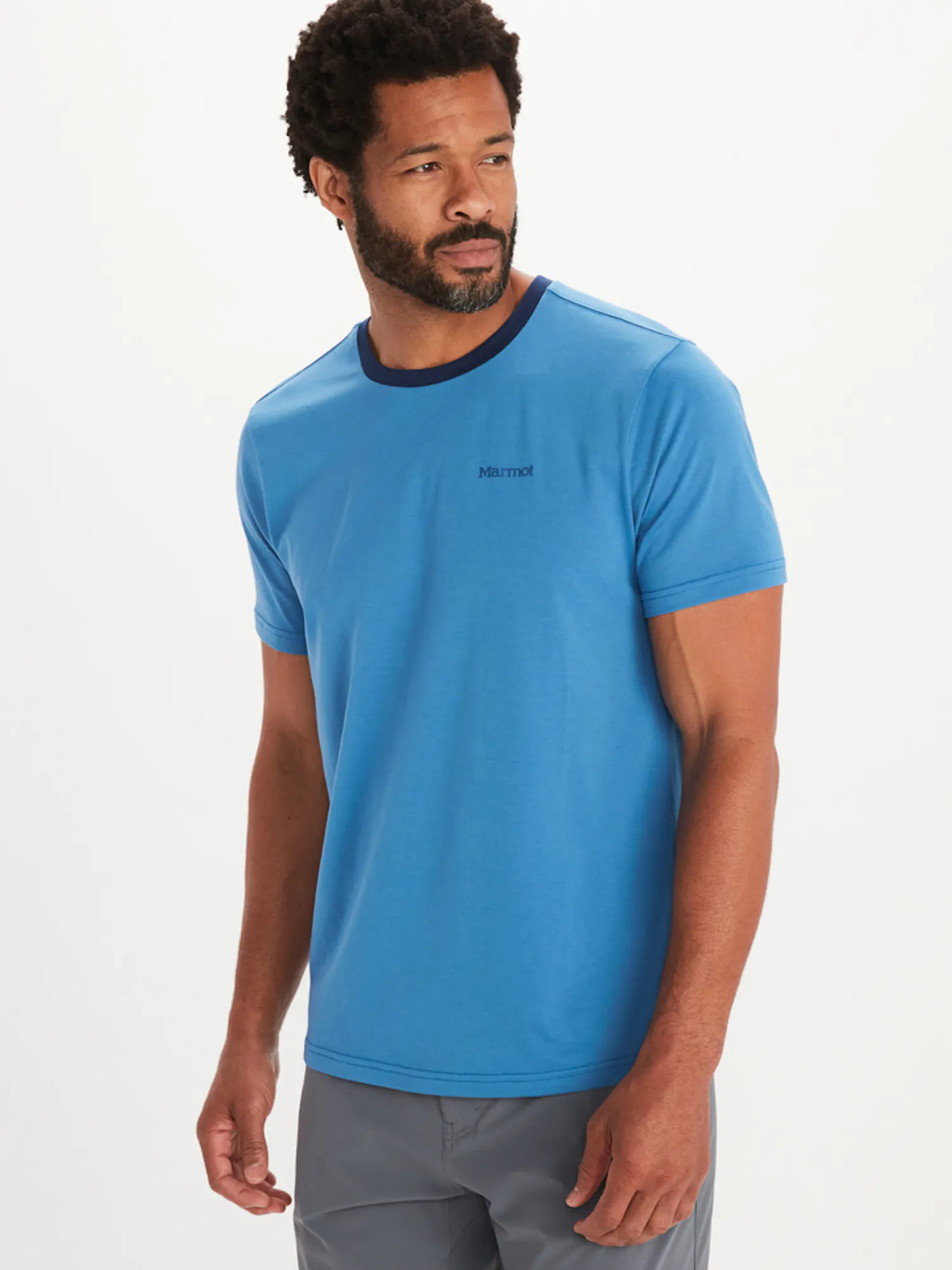 Marmot Men's Crossover Short-Sleeve T-Shirt in Varsity Blue