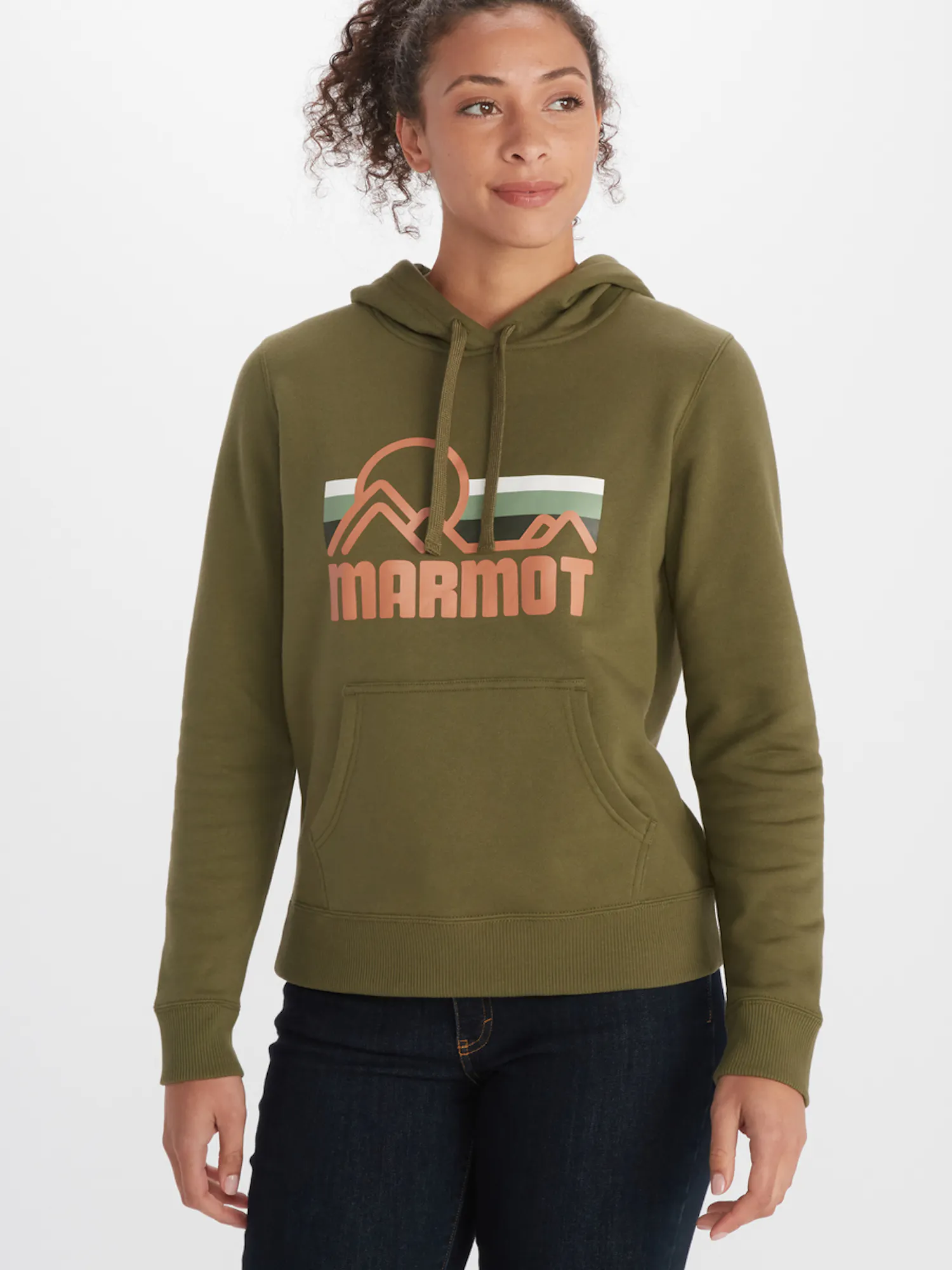 Marmot Women's Coastal Hoody in Winter Moss | Cotton