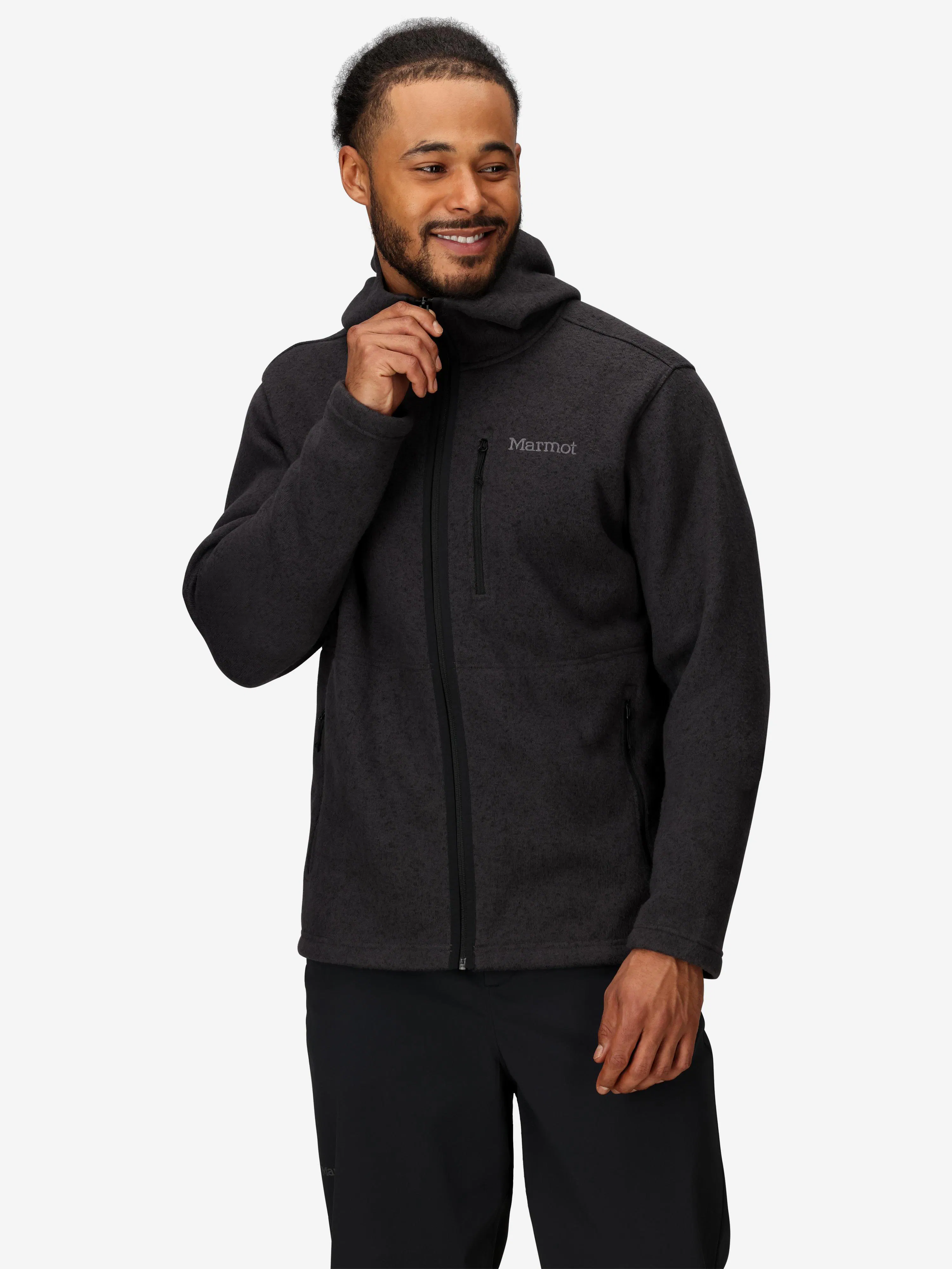 Men’s Drop Line Sweater Fleece Full-Zip Hoody