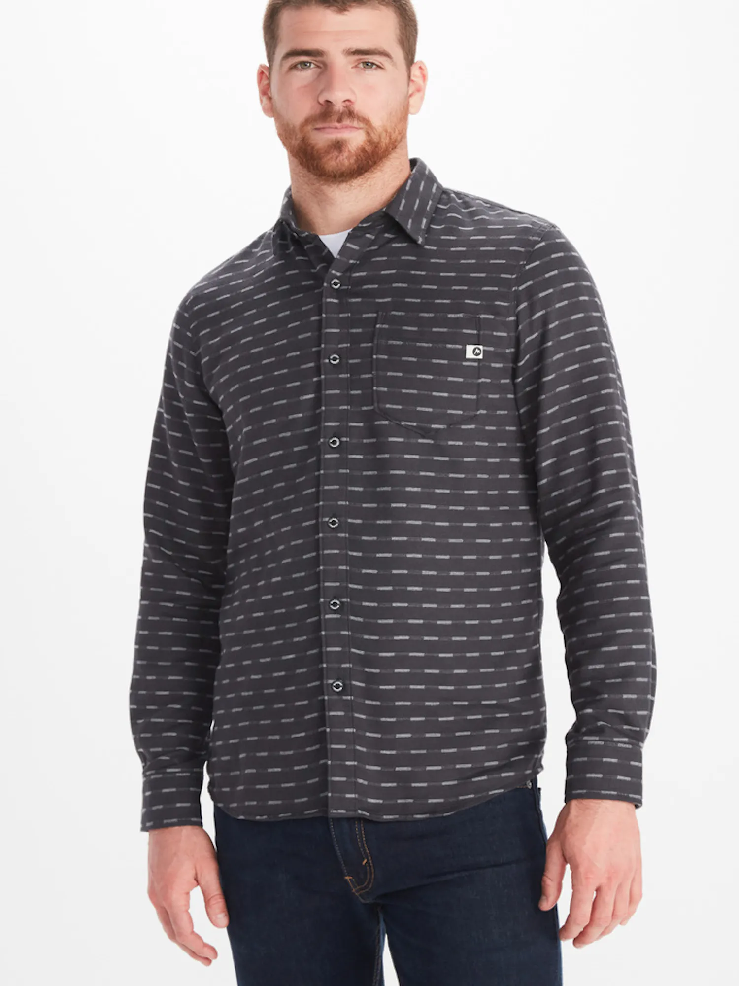 Marmot Men's Fairfax Midweight Flannel Shirt in Dark Steel | Cotton