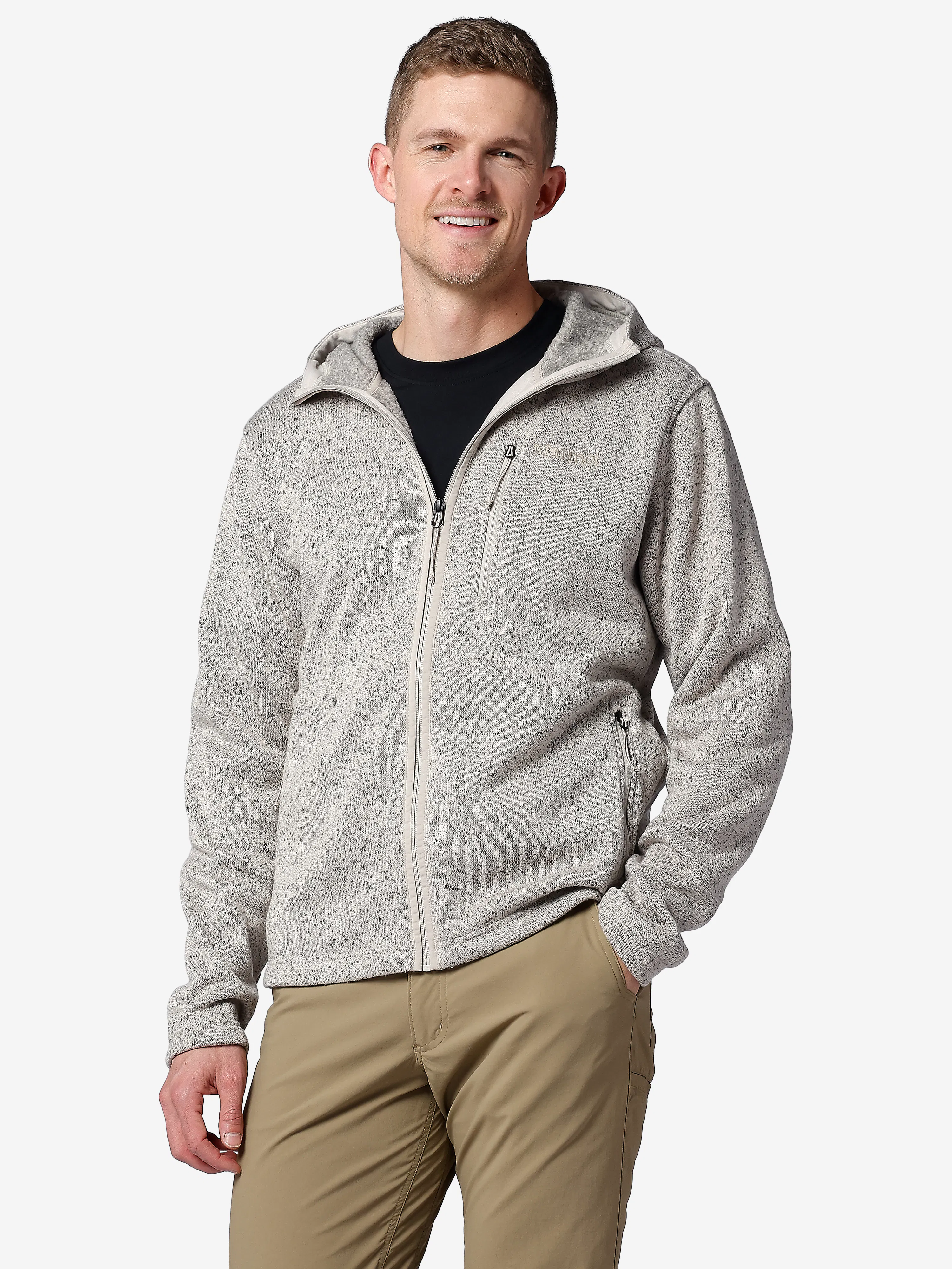 Men’s Drop Line Sweater Fleece Full-Zip Hoody