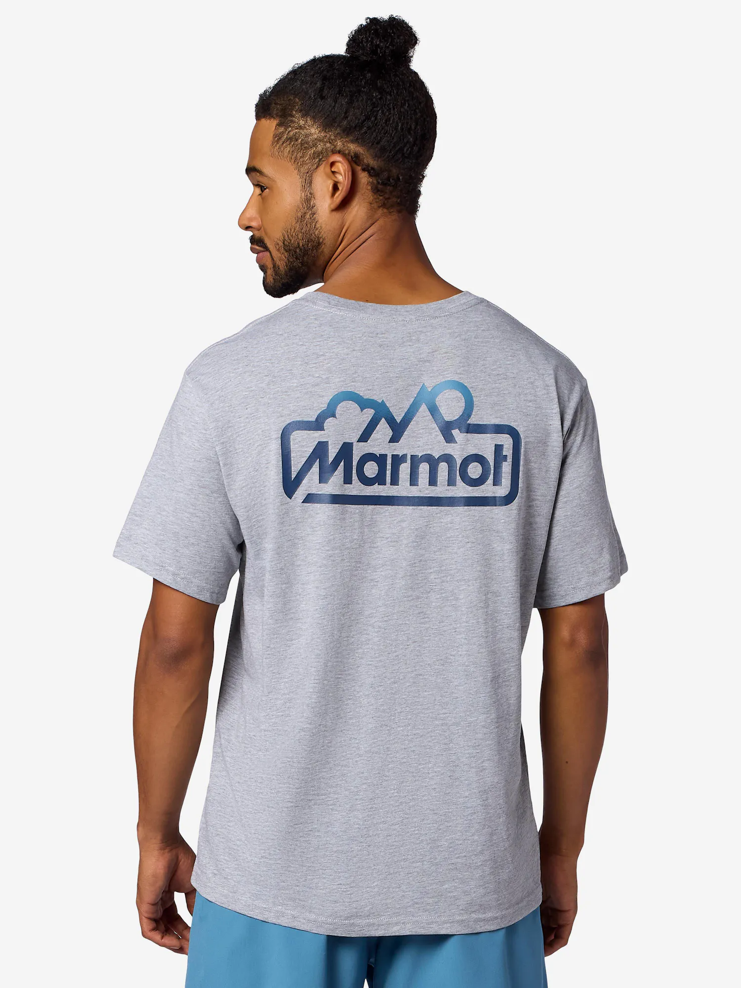 Marmot Men's For Life Short-Sleeve T-Shirt in Grey Heather | Recycled Cotton
