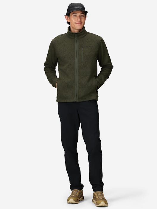 Men's Drop Line Sweater Fleece Full-Zip Jacket