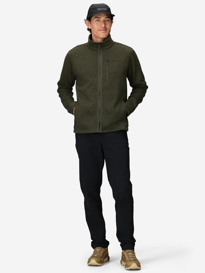 Men's Drop Line Sweater Fleece Full-Zip Jacket