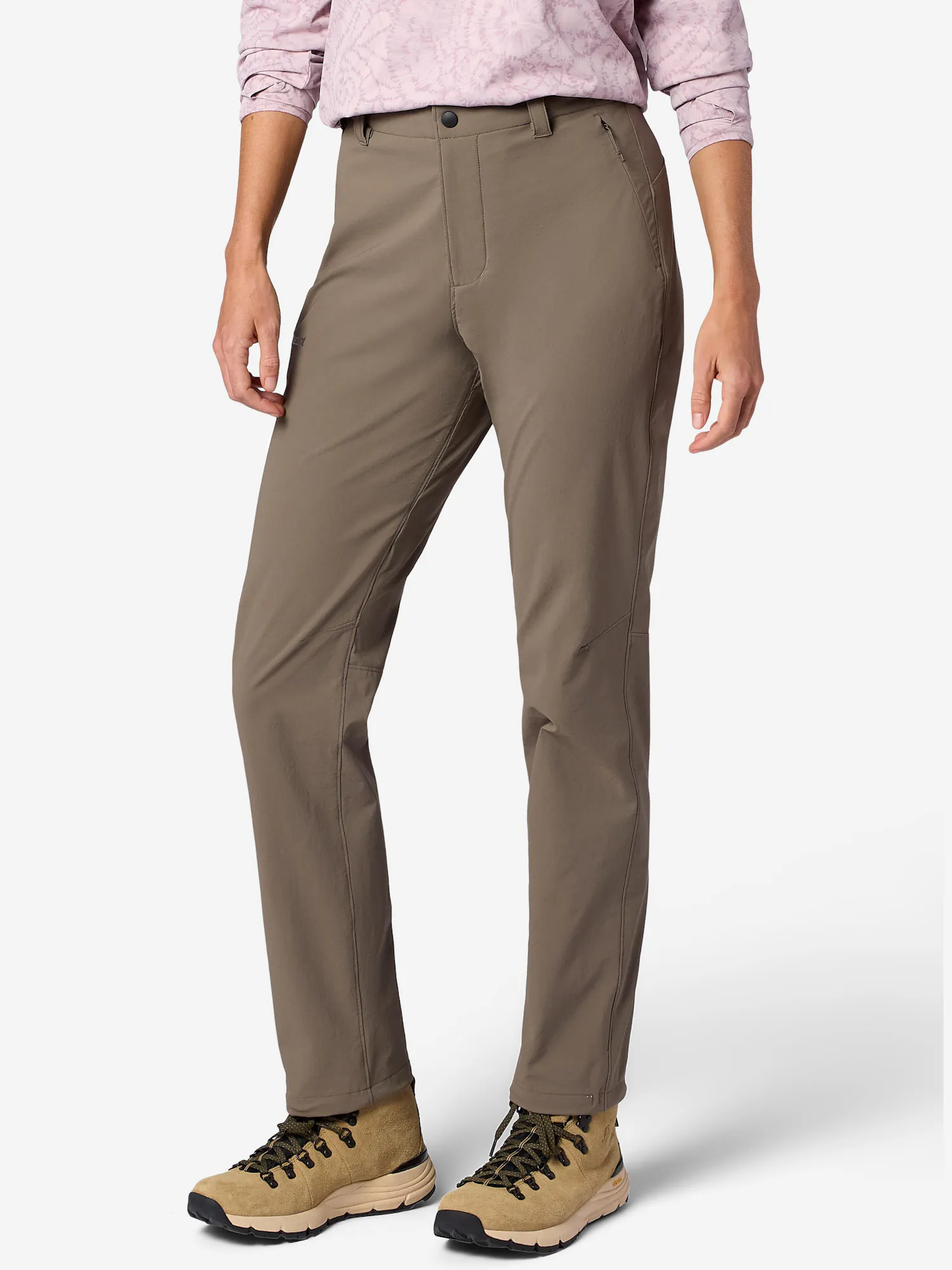 Marmot Women's Diverter Softshell UPF 50 Hiking Pants in Claystone
