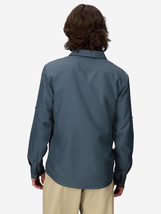 Men's AirExchange UPF 40 Long-Sleeve Collared Shirt