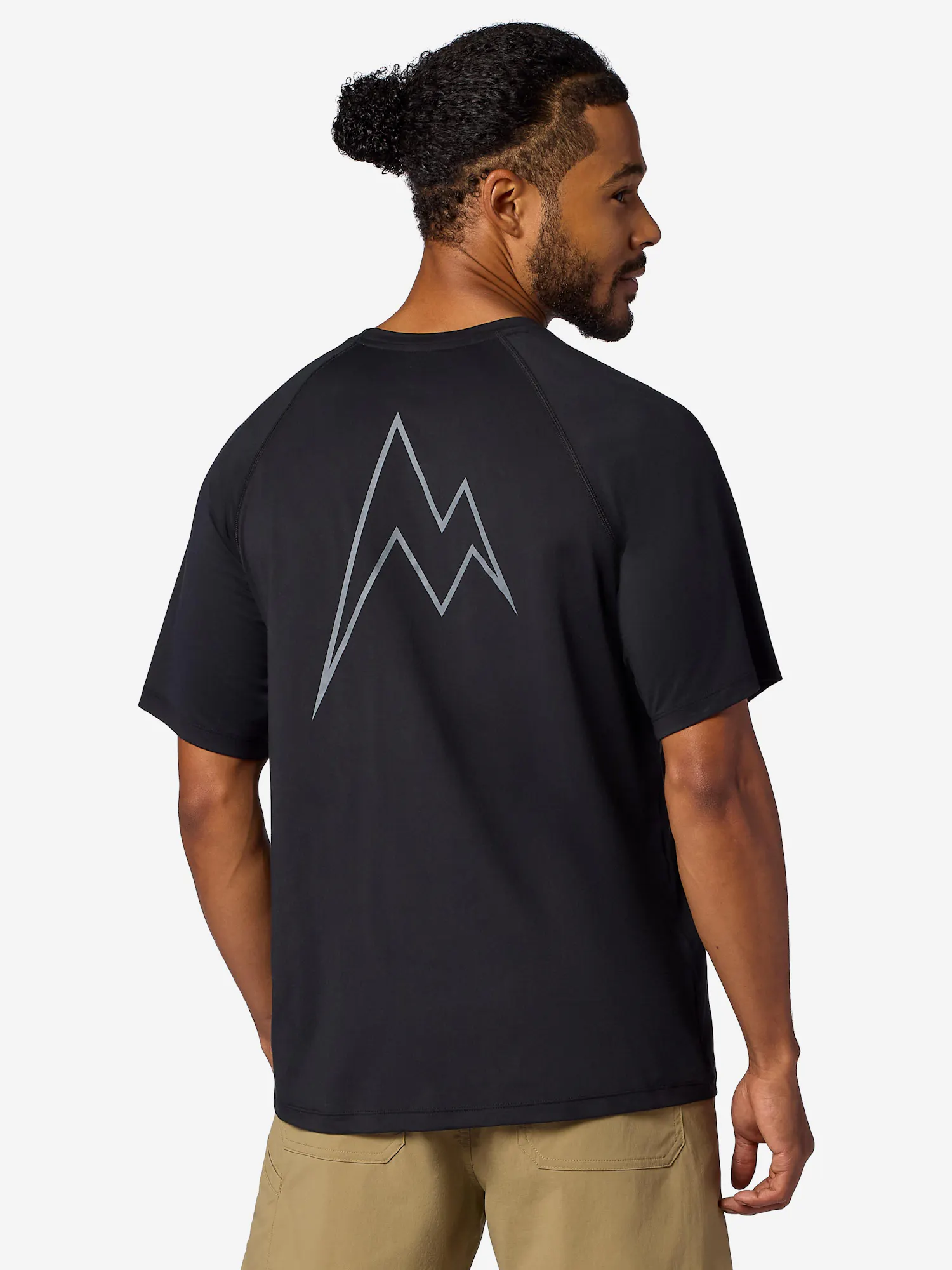 Marmot Men's Windridge UPF 50 Graphic Short-Sleeve T-Shirt (Spring 2026) in Black