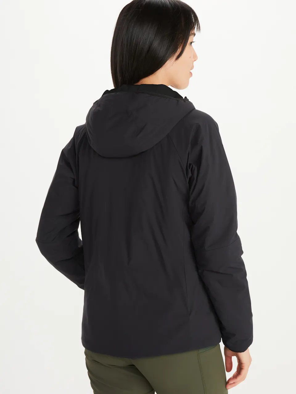 woman modeling snowboard and ski jacket