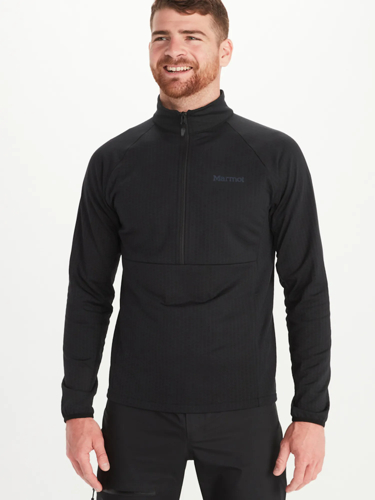 Marmot Men's Leconte Fleece 1/2-Zip Pullover in Black